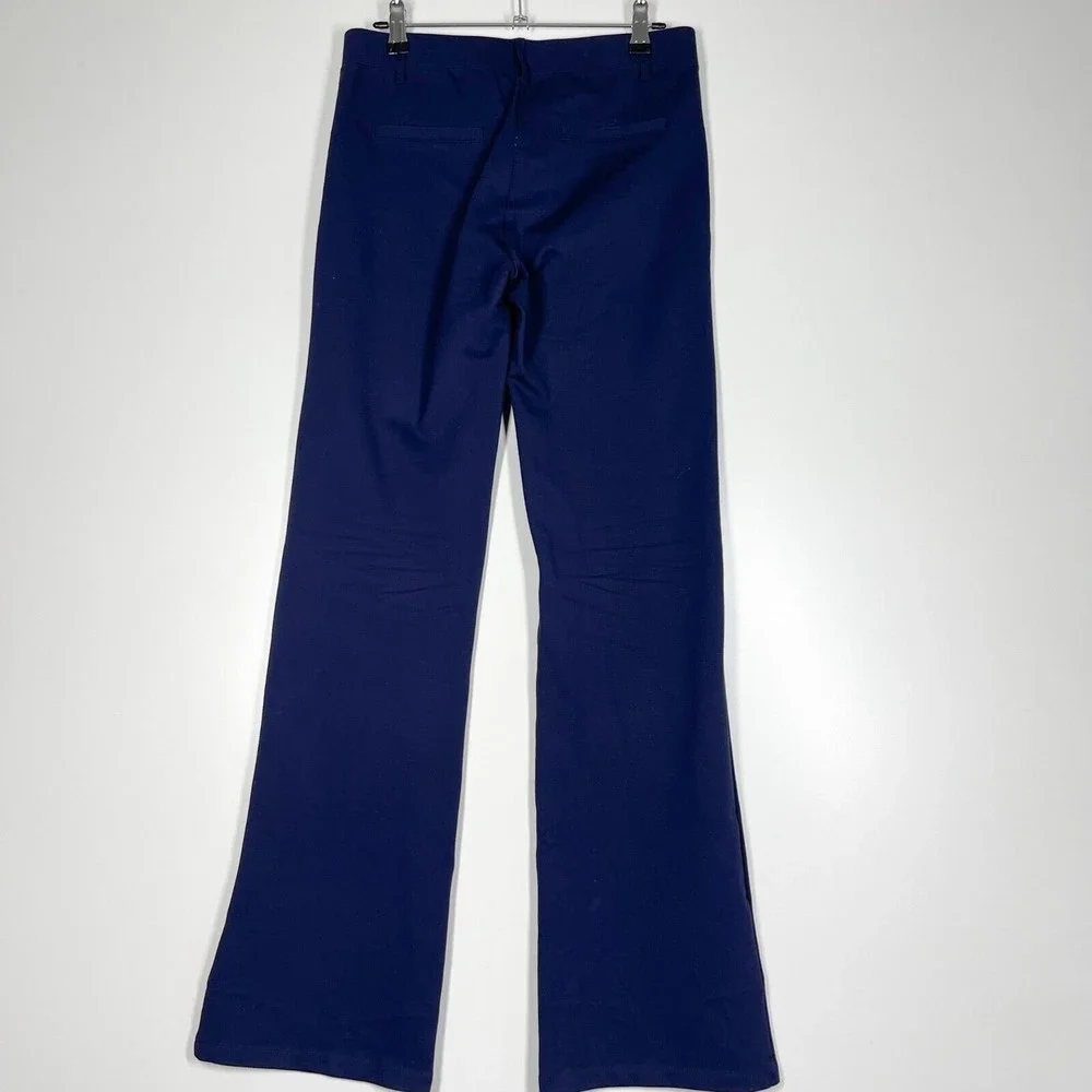 Betabrand Navy Classic Dress Yoga Bootcut Pants Mid Rise Womens Size Small Tall - Picture 2 of 7